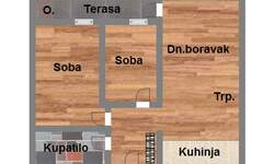 Trosoban stan, Novi Sad, prodaja, 63m2, 141880e, id935210